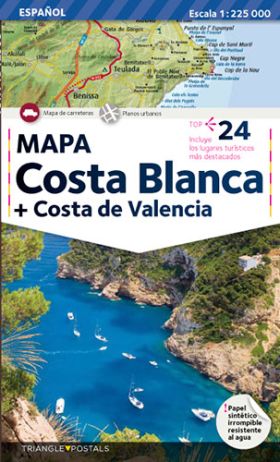 Costa Blanca, mapa