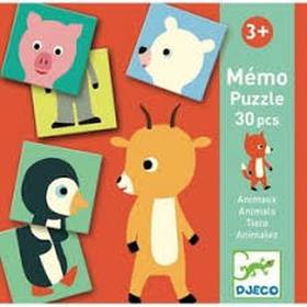 EDUCATIVOS MEMO ANIMO-PUZZLE DJECO