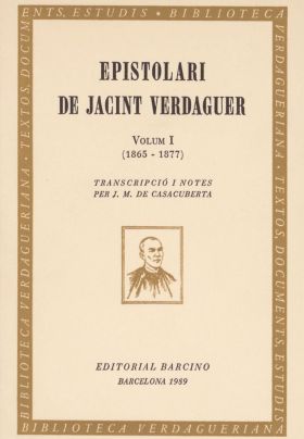 Epistolari de Jacint Verdaguer, I