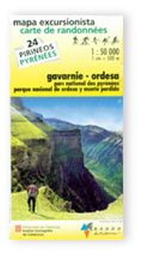 Mapa excursionista. Carte de Randonnées. Pirineu. Gavarnie-Ordesa 1:50 000