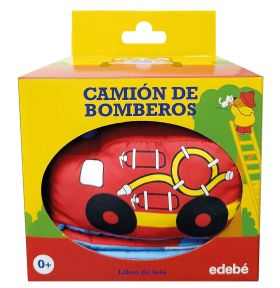 CAMION DE BOMBEROS. LIBRO DE TELA PARA BEBES