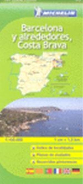 BARCELONA Y ALREDEDORES, COSTA BRAVA MAPA
