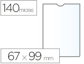 (100) PORTACARNET PVC 67X99MM ESSELTE