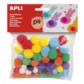 BOLSA 78 POM POM SURTIDOS APLI