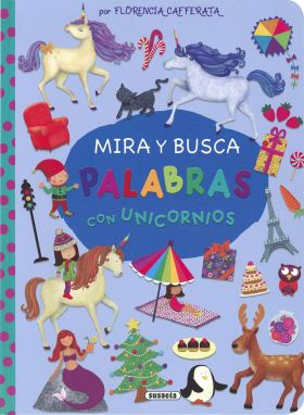 Mira y busca palabras con unicornios