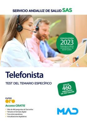 Telefonista del Servicio Andaluz de Salud. Test del temario específico