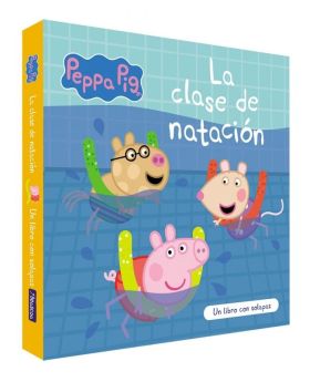 PEPPA PIG. LIBRO DE CARTON CON SOLAPAS - LA CLASE DE NATACION