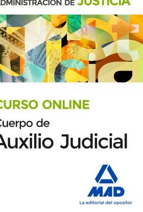 CURSO ONLINE TUTORIZADO DE AUXILIO JUDICIAL  Y TEMARIOS (INCLUYE ENVÍO TEMARIOS