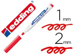 EDDING 661 ROJO PIZARRA BLANCA