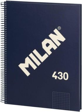 CUADERNO A4 AZUL 80H. ESPIRAL LISO 430