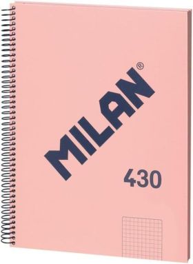 CUADERNO A4 ROSA 80H. ESPIRAL LISO 430