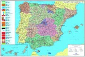 MAPA ESPAÑA Y PORTUGAL 13734